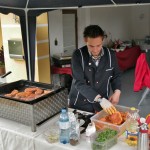 Beim Grillen vor Ort